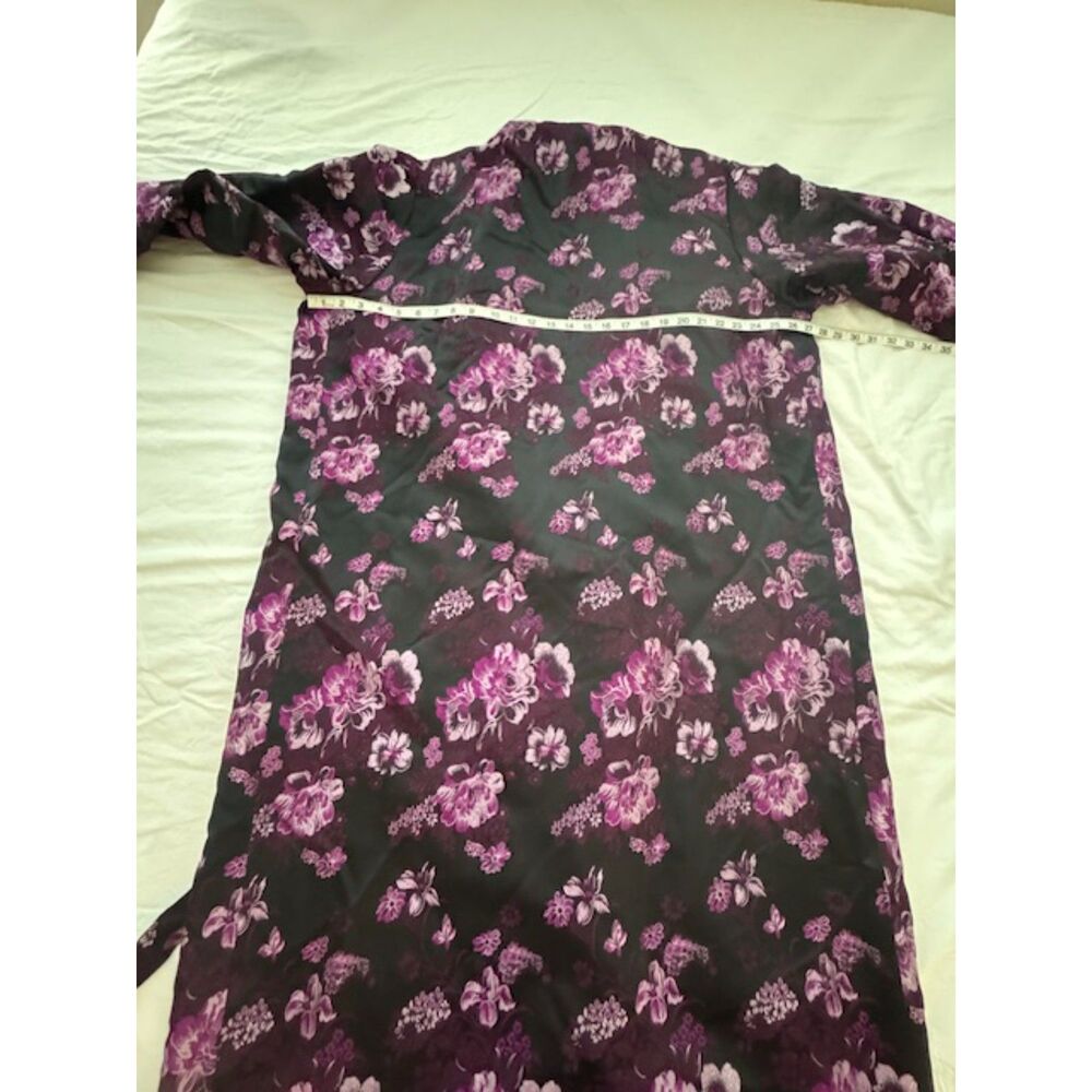 NWOT Brocade Maxi Kimono Robe/Dressing gown. Purple/pink - Picture 7 of 8